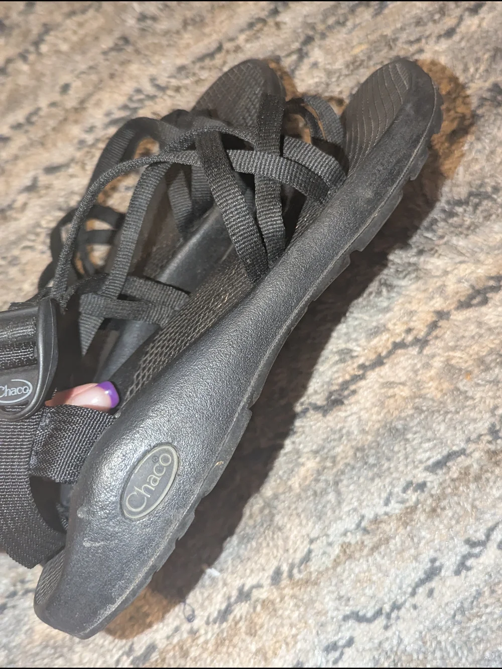 Chaco Women’s Z/Cloud Black Strappy Sandals